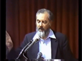 Rabbi Kahane gives a Dvar Torah   Jews be humble but never be stepped on!  00:01:59